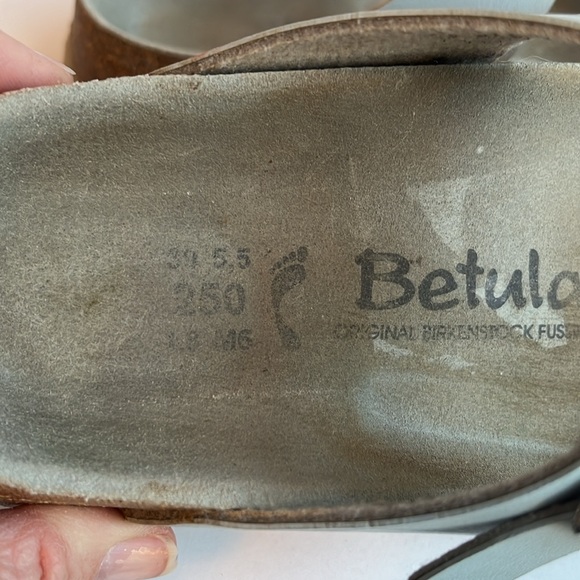 Birkenstock Betula Sky Blue Triple Strap Sandals - Picture 4 of 8